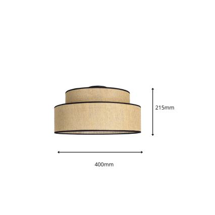 Deckenleuchte BOHO 1xE27/60W/230V beige