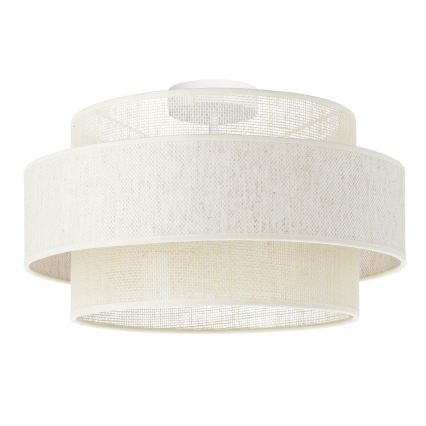 Deckenleuchte BOHO 1xE27/60W/230V Ø 40 cm cremefarben/Jute