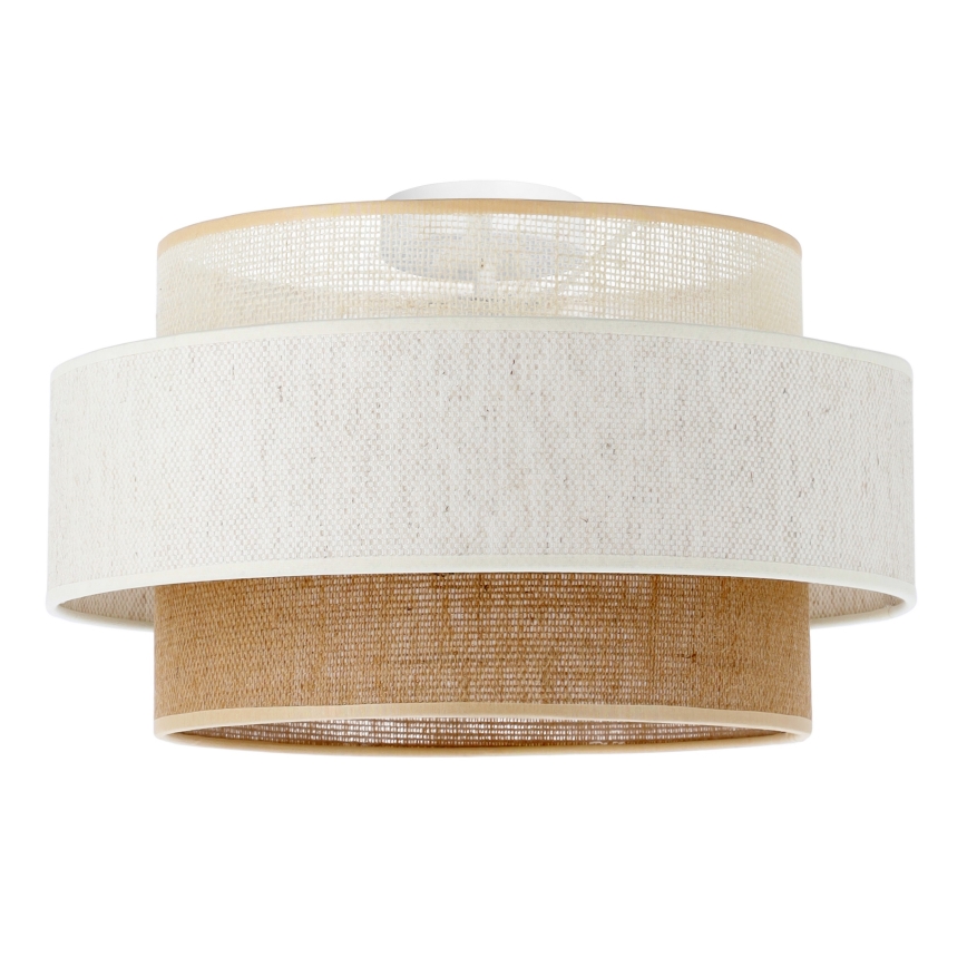 Deckenleuchte BOHO 1xE27/60W/230V Ø 40 cm weiß/jute