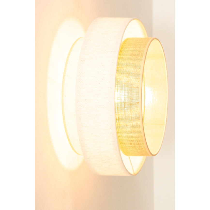 Deckenleuchte BOHO 1xE27/60W/230V Ø 40 cm weiß/jute