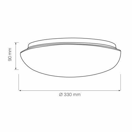 Deckenleuchte BONIFACY 2xE27/20W/230V d 33 cm weiß