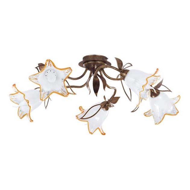 Deckenleuchte BRAGA 5xE27/15W/230V bronzen