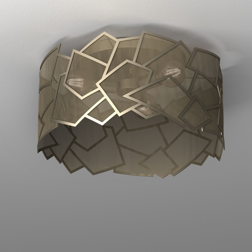 Deckenleuchte CAMO 3xE27/15W/230V golden