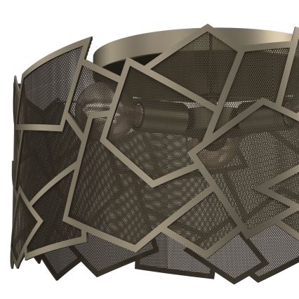 Deckenleuchte CAMO 3xE27/15W/230V golden