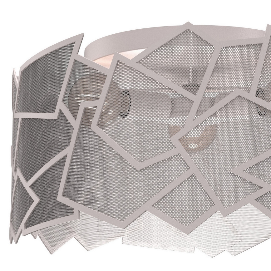 Deckenleuchte CAMO 3xE27/15W/230V Ø 49,5 cm beige