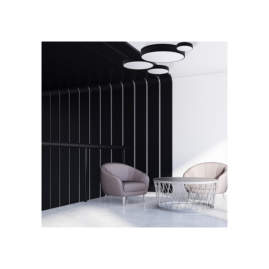 Deckenleuchte CLEO 4xE27/24W/230V d. 50 cm schwarz