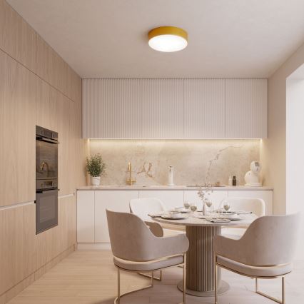 Deckenleuchte CLEO 6xE27/24W/230V d. 80 cm gold