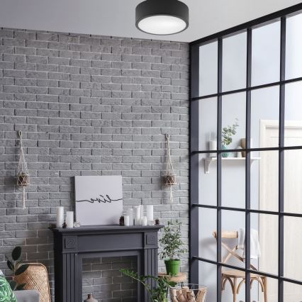 Deckenleuchte DANTE 1xE27/60W/230V Durchschn. 26 cm schwarz