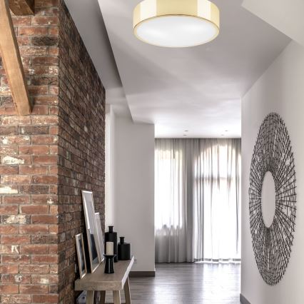 Deckenleuchte DANTE 2xE27/60W/230V Ø 36 cm goldfarben