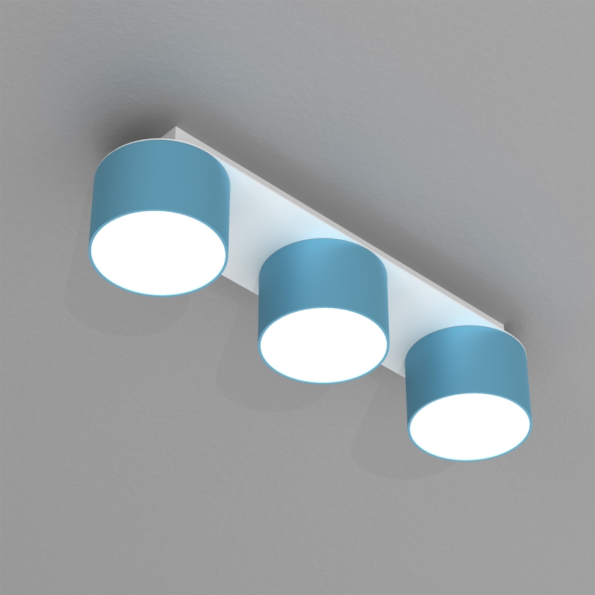 Deckenleuchte DIXIE 3xGX53/11W/230V blau