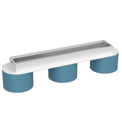 Deckenleuchte DIXIE 3xGX53/11W/230V blau