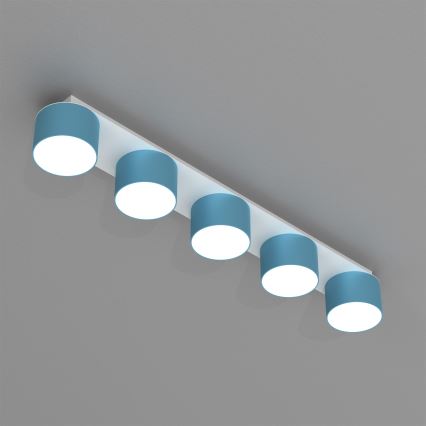 Deckenleuchte DIXIE 5xGX53/11W/230V blau