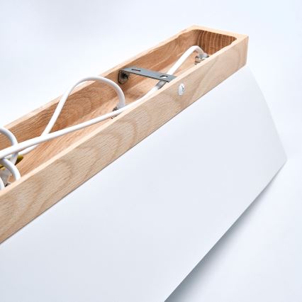 Deckenleuchte ESME 5xE27/15W/230V weiß/Eiche