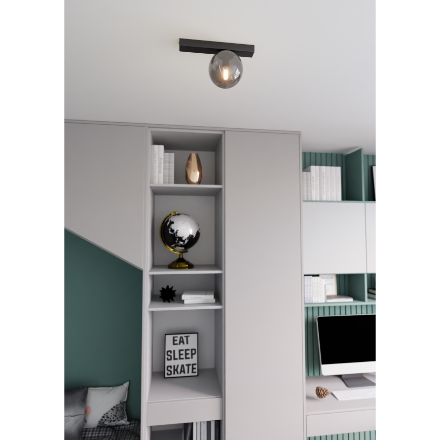 Deckenleuchte FIT 1xE14/10W/230V schwarz/grau
