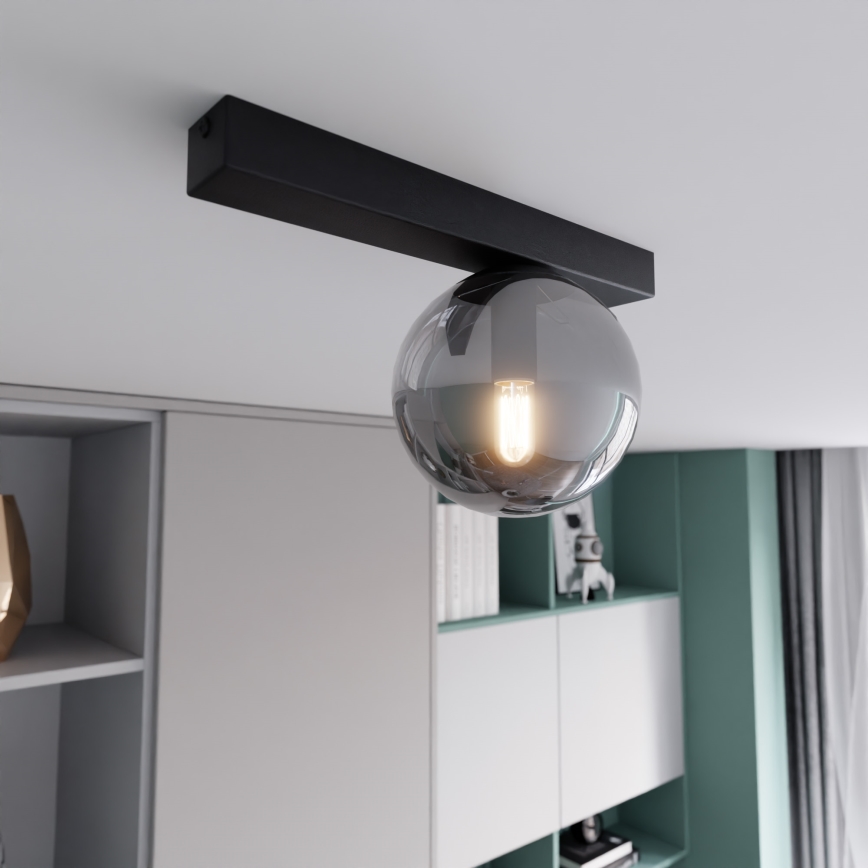 Deckenleuchte FIT 1xE14/10W/230V schwarz/grau