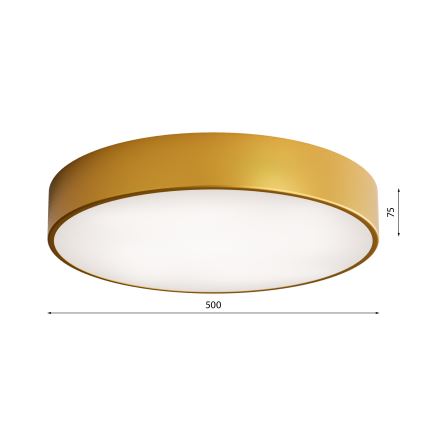 Deckenleuchte für Badezimmer CLEO 4xE27/24W/230V d 50 cm golden IP54