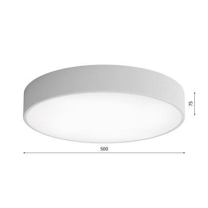 Deckenleuchte für Badezimmer CLEO 4xE27/24W/230V d 50 cm grau IP54