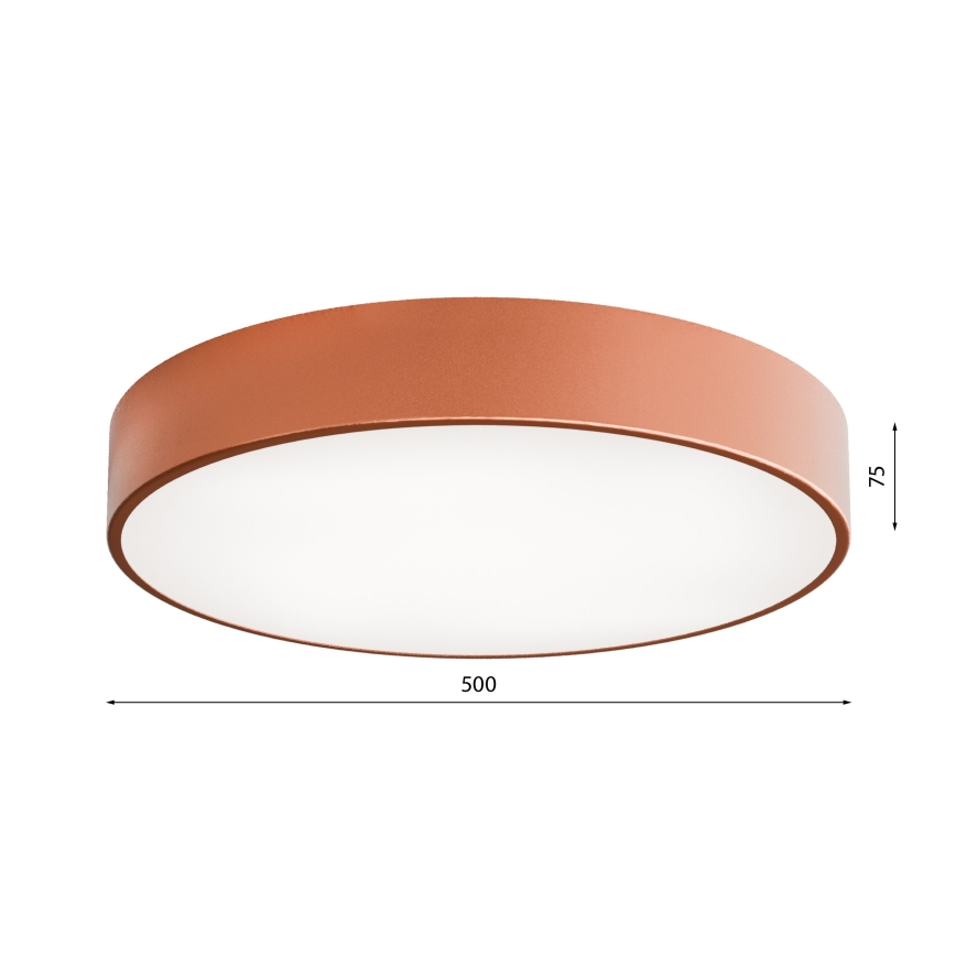 Deckenleuchte für Badezimmer CLEO 4xE27/24W/230V d 50 cm kupfern IP54