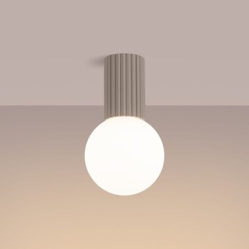 Deckenleuchte für Badezimmer HALO 1xG9/8W/230V d 12 cm IP44 beige