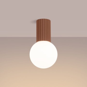 Deckenleuchte für Badezimmer HALO 1xG9/8W/230V d 12 cm IP44 braun