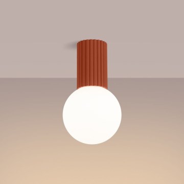 Deckenleuchte für Badezimmer HALO 1xG9/8W/230V d 12 cm IP44 orange