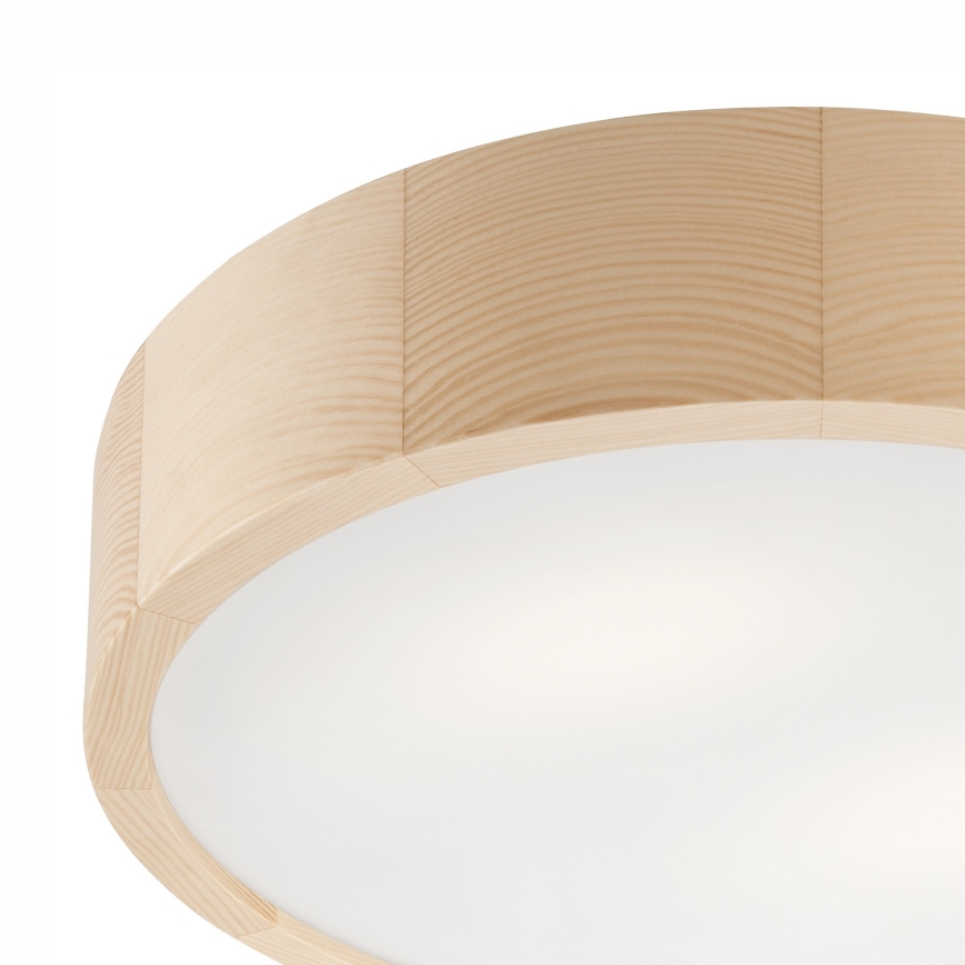 Deckenleuchte für Badezimmer NATURAL 3xE27/15W/230V IP54 Kiefer ø 37 cm - FSC-zertifiziert