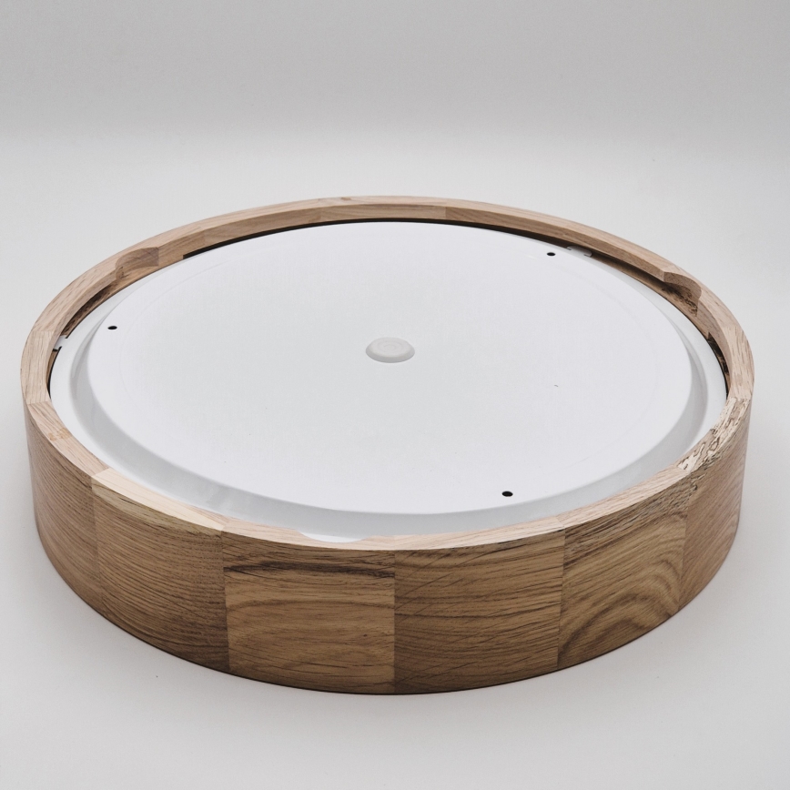 Deckenleuchte für Badezimmer OAK 3xE27/15W/230V Eiche ø 37 cm IP54 - FSC-zertifiziert