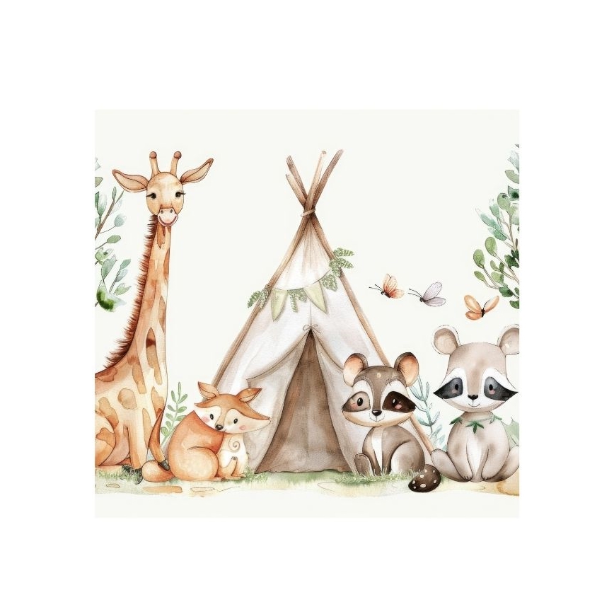 Deckenleuchte für Kinderzimmer KIDS ROOM 1xE27/60W/230V Ø 40 cm mit Tiermotiven