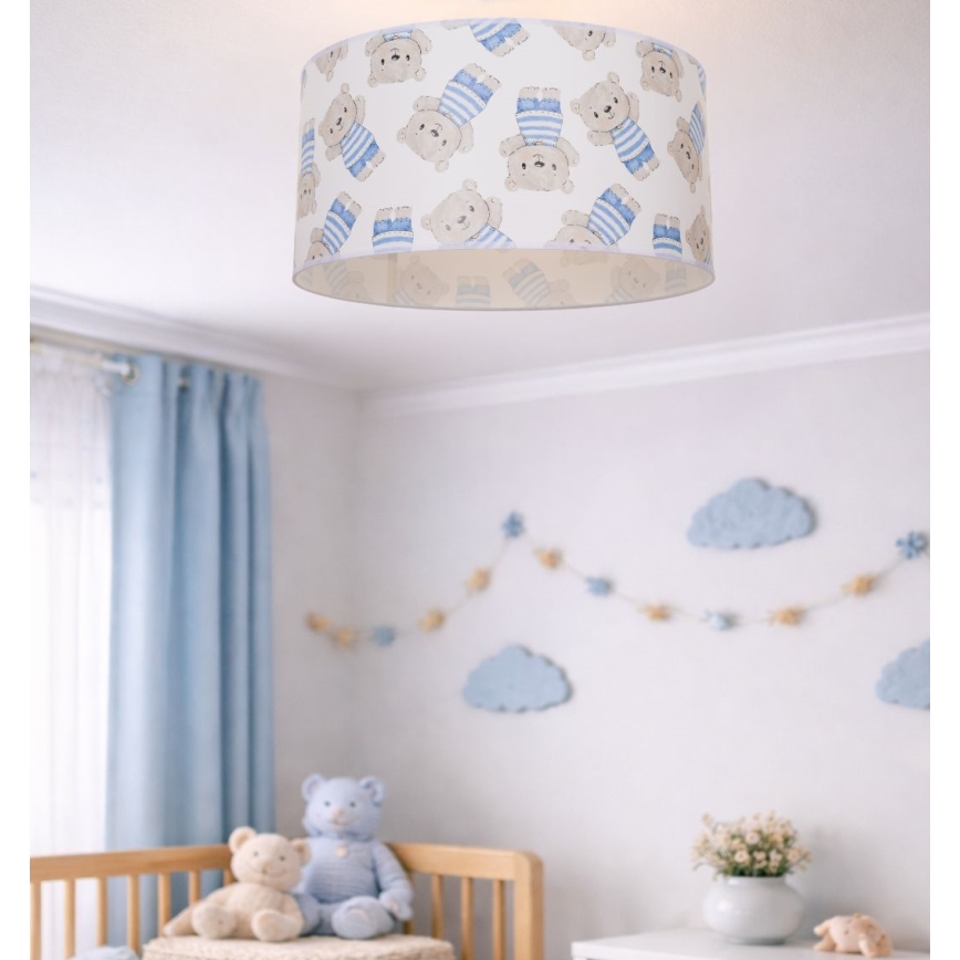 Deckenleuchte für Kinderzimmer KIDS ROOM 1xE27/60W/230V Ø 40 cm – Teddybär