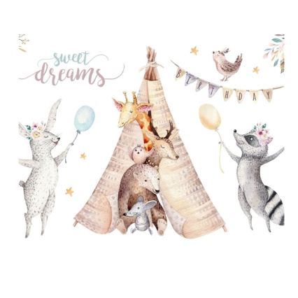 Deckenleuchte für Kinderzimmer KIDS ROOM 1xE27/60W/230V Ø 40 cm, Tiermotive