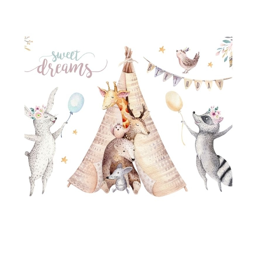 Deckenleuchte für Kinderzimmer KIDS ROOM 1xE27/60W/230V Ø 40 cm, Tiermotive