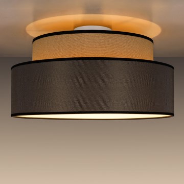 Deckenleuchte GRACE 1xE27/60W/230V d 40 cm beige/braun