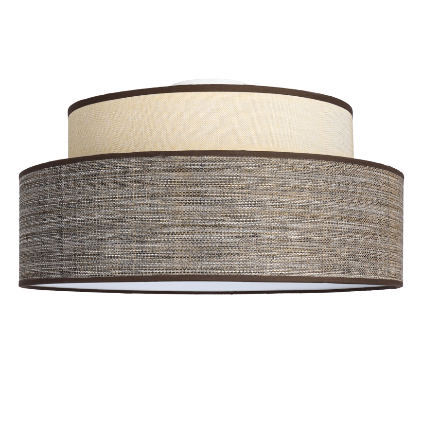 Deckenleuchte GRACE 1xE27/60W/230V d 40 cm cremefarben/braun