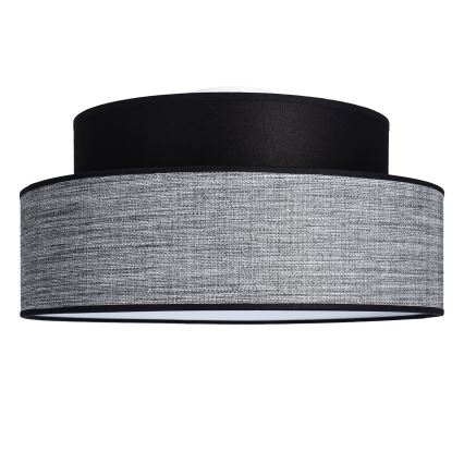 Deckenleuchte GRACE 1xE27/60W/230V d 40 cm schwarz/grau