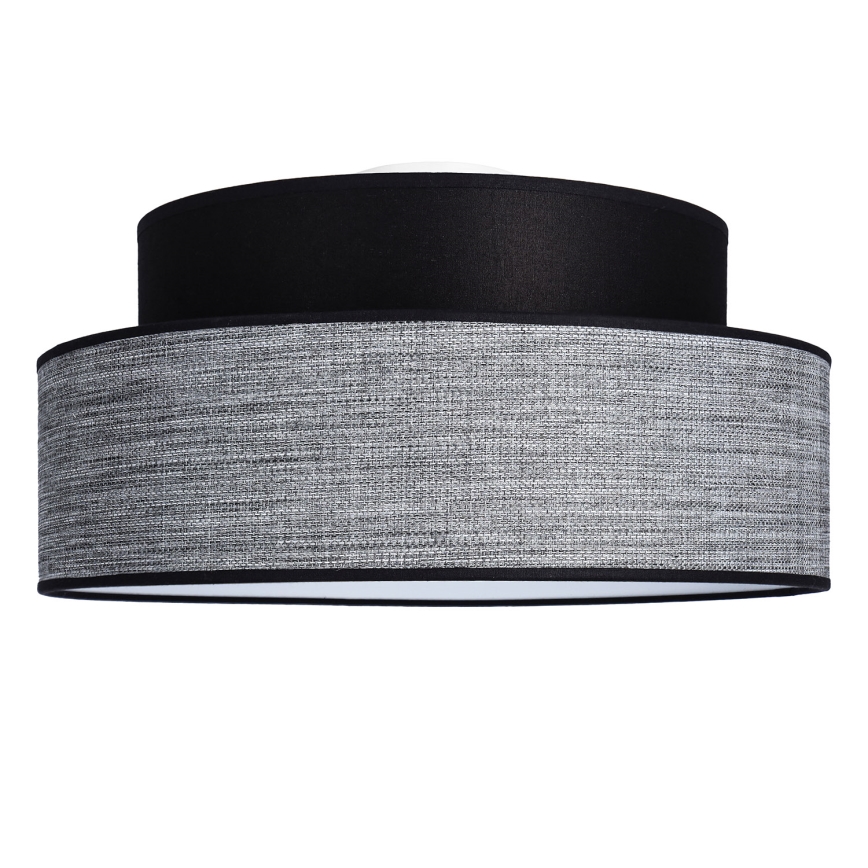 Deckenleuchte GRACE 1xE27/60W/230V d 40 cm schwarz/grau