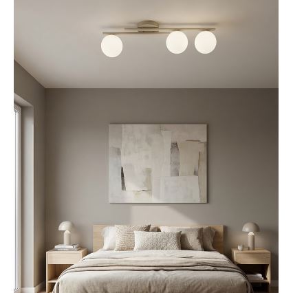 Deckenleuchte KAIRO 3xE14/10W/230V beige