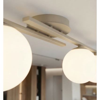 Deckenleuchte KAIRO 3xE14/10W/230V beige