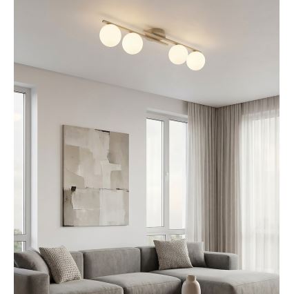 Deckenleuchte KAIRO 4xE14/10W/230V beige
