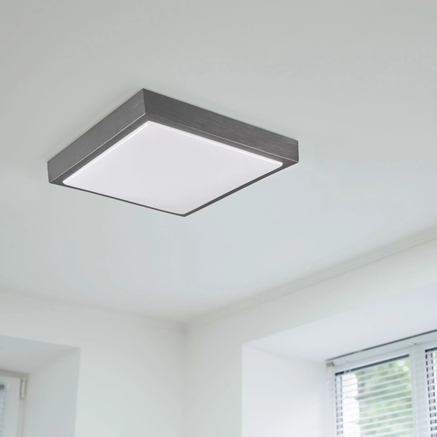 Deckenleuchte KAZIMIERZ 2xE27/20W/230V 29,5x29,5 cm schwarz