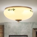 Deckenleuchte LANDHAUS 2xE27/60W/230V Ø 28 cm bronze/beige/grün