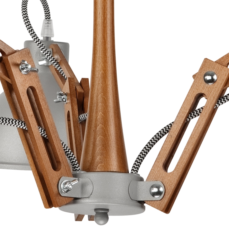 Deckenleuchte MARCELLO 3xE27/60W/230V Buche