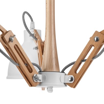 Deckenleuchte MARCELLO 3xE27/60W/230V Buche