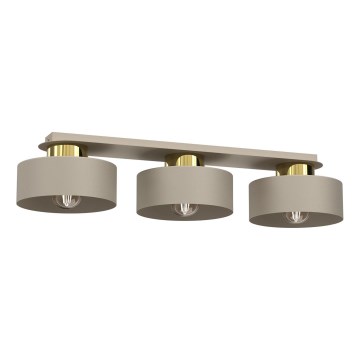 Deckenleuchte MARTI 3xE27/15W/230V beige/golden