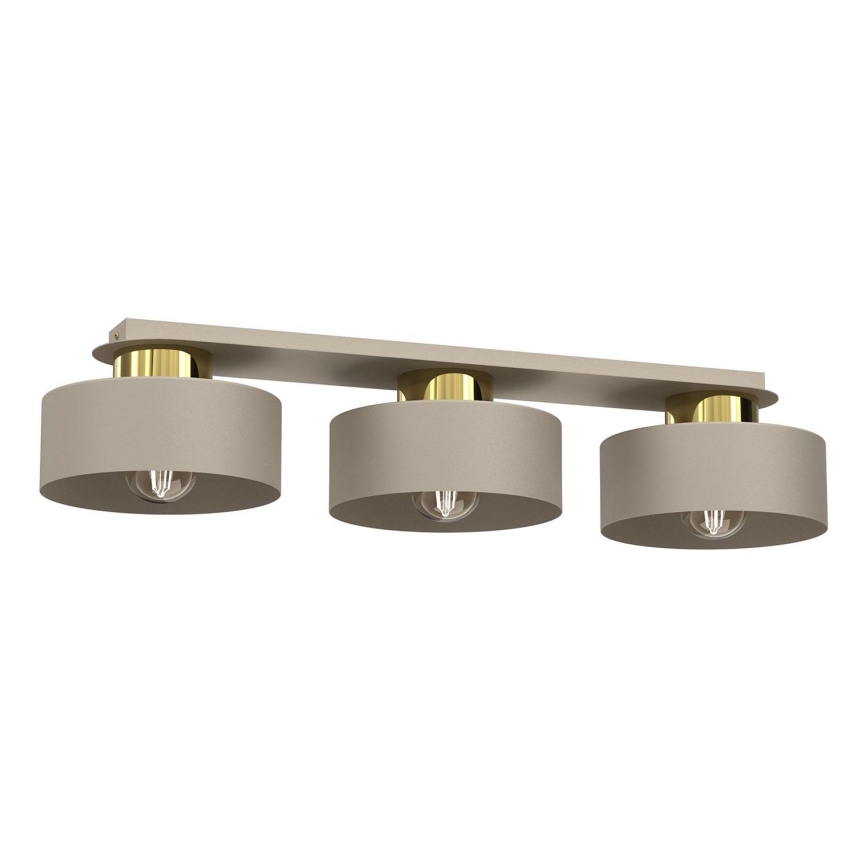 Deckenleuchte MARTI 3xE27/15W/230V beige/golden