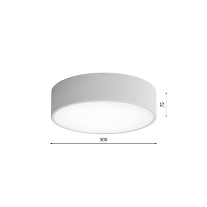 Deckenleuchte mit einem Sensor CLEO 2xE27/24W/230V d. 30 cm grau