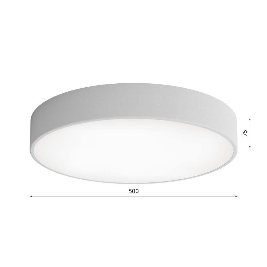 Deckenleuchte mit einem Sensor CLEO 4xE27/24W/230V d. 50 cm grau