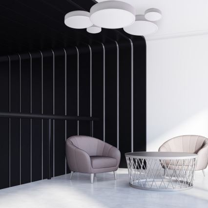 Deckenleuchte mit Bewegungs- und Dämmerungssensor CLEO 1xE27/40W/230V Ø 20 cm weiß