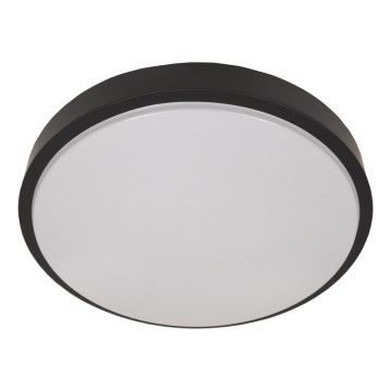 Deckenleuchte mit Sensor WILTON, 2xE27/60W/230V, Ø 33 cm, schwarz