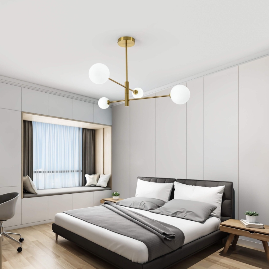 Deckenleuchte mit Stange DORADO 4xG9/40W/230V gold