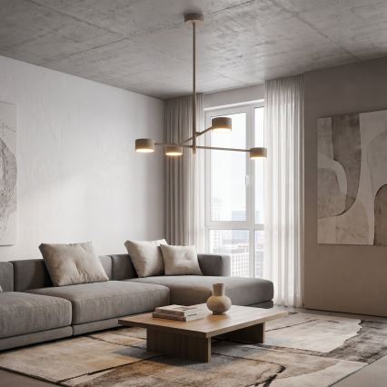 Deckenleuchte mit Stange NATSU 4xGX53/10W/230V beige